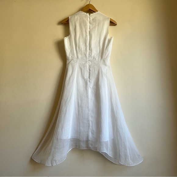 Carven Runway Organdi Dress in White - Picture 12 of 16